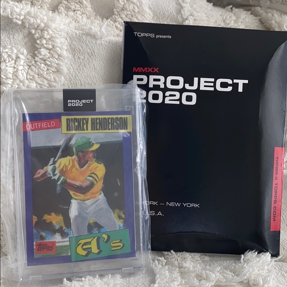 TOPPS PROJECT 2020- RICKEY HENDERSON - Picture 2 of 5